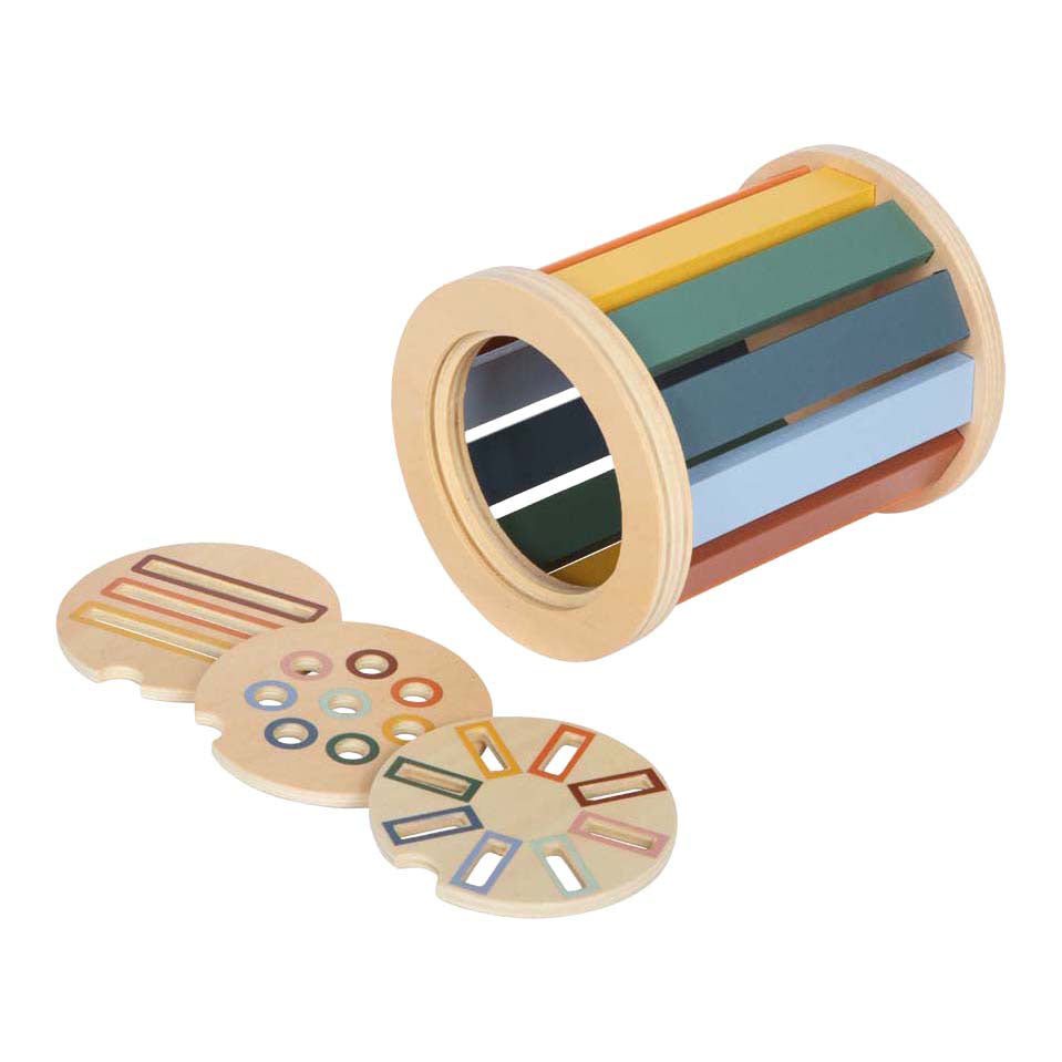 Small foot - houten montessori sorteerspel met trommel