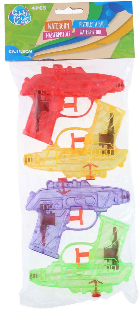 Edco waterpistooltjes 11,5cm, 4st.