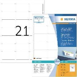 Herma adr.etik. movab. 63,5x38,1 100 bl. din a4 2100 stuks 10301