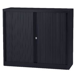 Roldeurkast laag staal 100x43x103cm donkergrijs 1 legbord