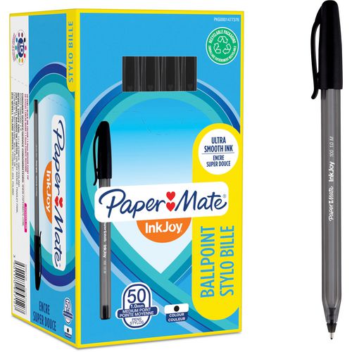 Paper mate balpen papermate inkjoy zwart 0.5 mm 50 stuks