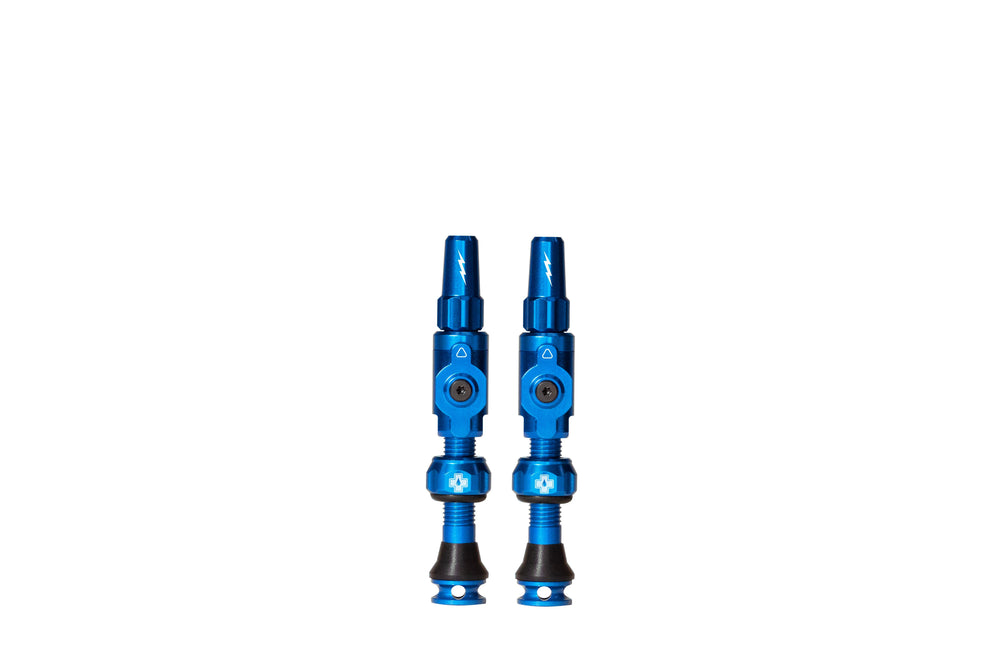 Muc-off tubeless ventiel big bore lite medium blue franse presta ventiel 35mm