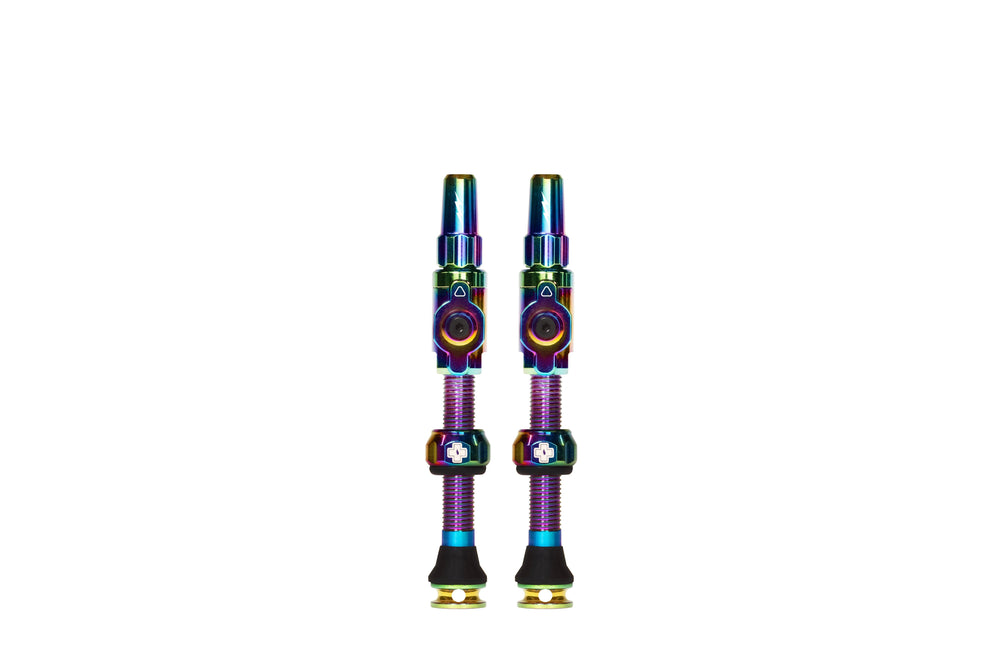 Muc-off tubeless ventiel big bore lite large iridescent franse presta ventiel 45mm