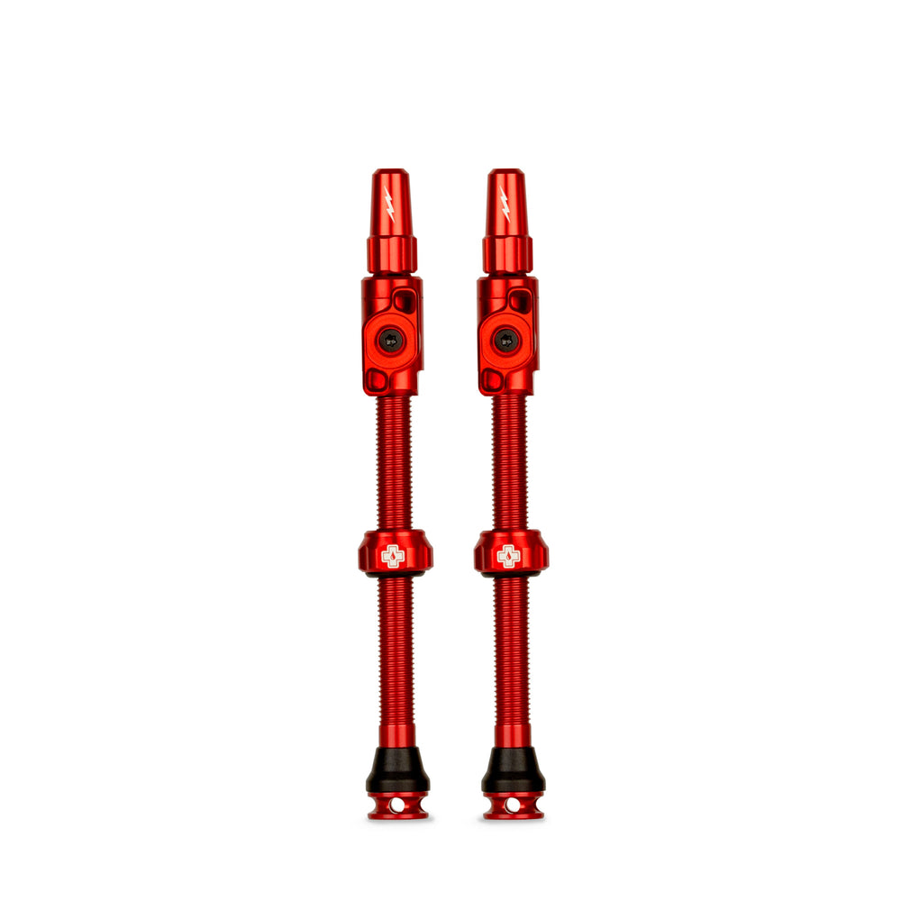 Muc-off tubeless ventiel big bore lite xxlarge red franse presta ventiel 70mm