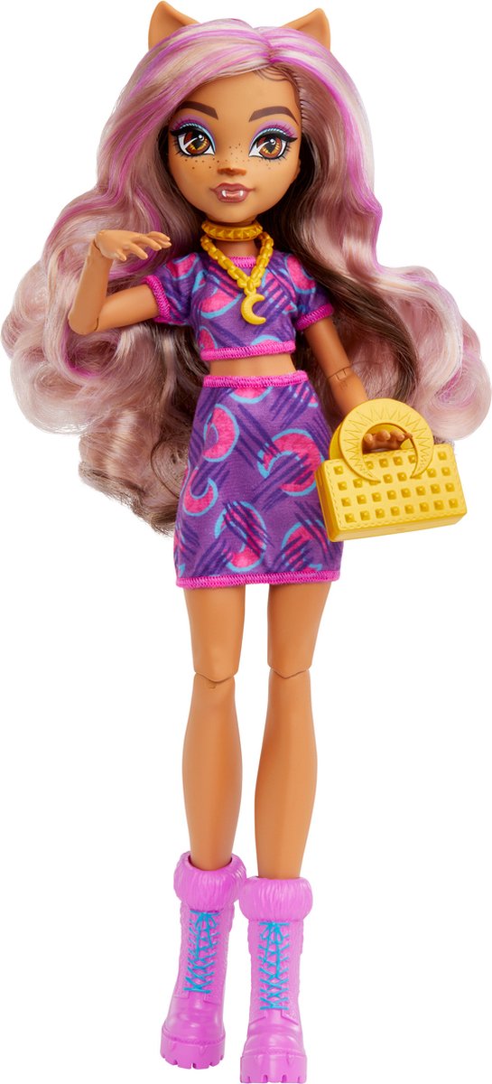 Mattel monster high clawdeen wolf doll, modepop, vrouw, 4 jaar, jongen meisje, 150 mm, 128 g