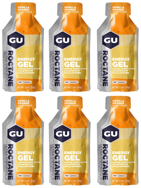 Gu roctane energy gel (contains caffeine) 6x32g | chocolate coconut