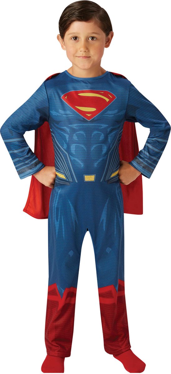 Rubies rubie's verkleedpak justice league superman junior blauw mt 104