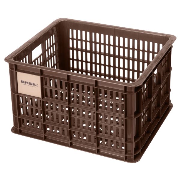 Basil fietskrat M - medium - 29,5 liter - bruin