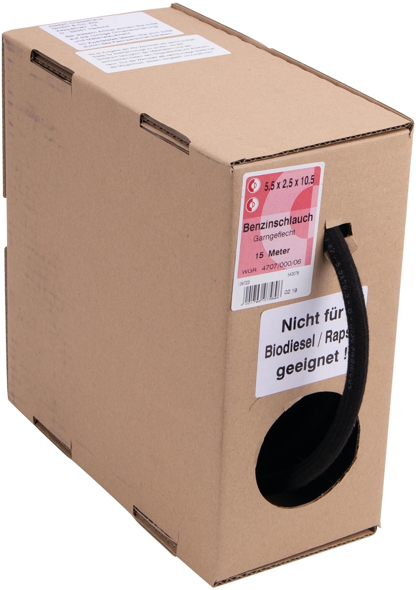 Dresselhaus brandstofslang 4707 strength cup 5,5x10,5 dresselh.type b 15m spool