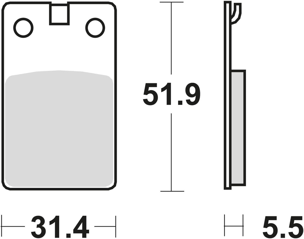 Trw remblokken mcb 564 brake pad mcb 564 organic standard