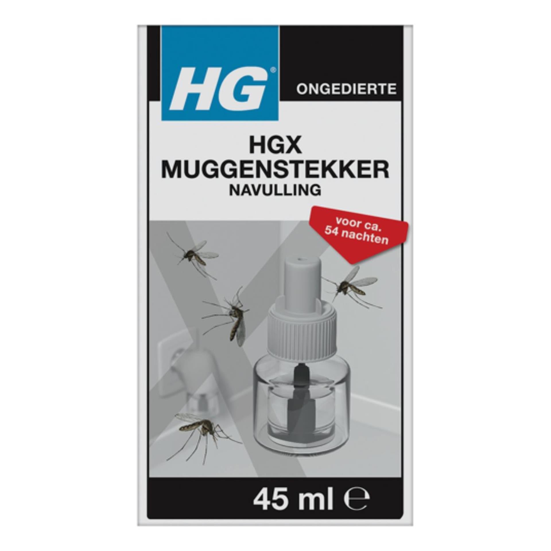 Hg x muggenstekker navulling 45ml