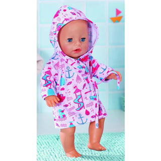 Zapf baby born kleertjes badjas met capuchon