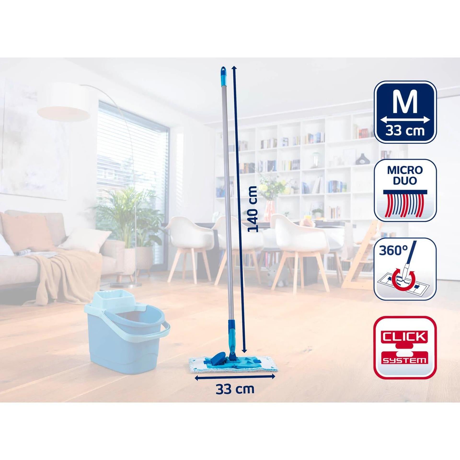 Leifheit 55511 powerclean vloerwisser m 33 met staal 140cm