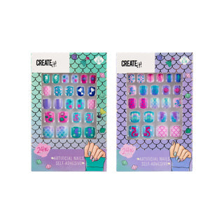 Creëer het! zeemeermin kunstnagels zelfklevend