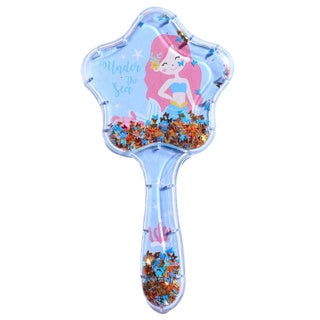 Haarborstel met glitter | 9 stuks