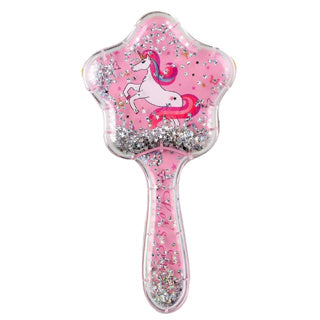 Haarborstel met glitter | 9 stuks