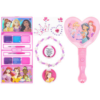 Disney princess light-up spiegel en make-up set | 6 stuks