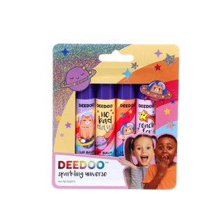 Deedoo kinderlippenbalsem positieve vibes 4 stuks