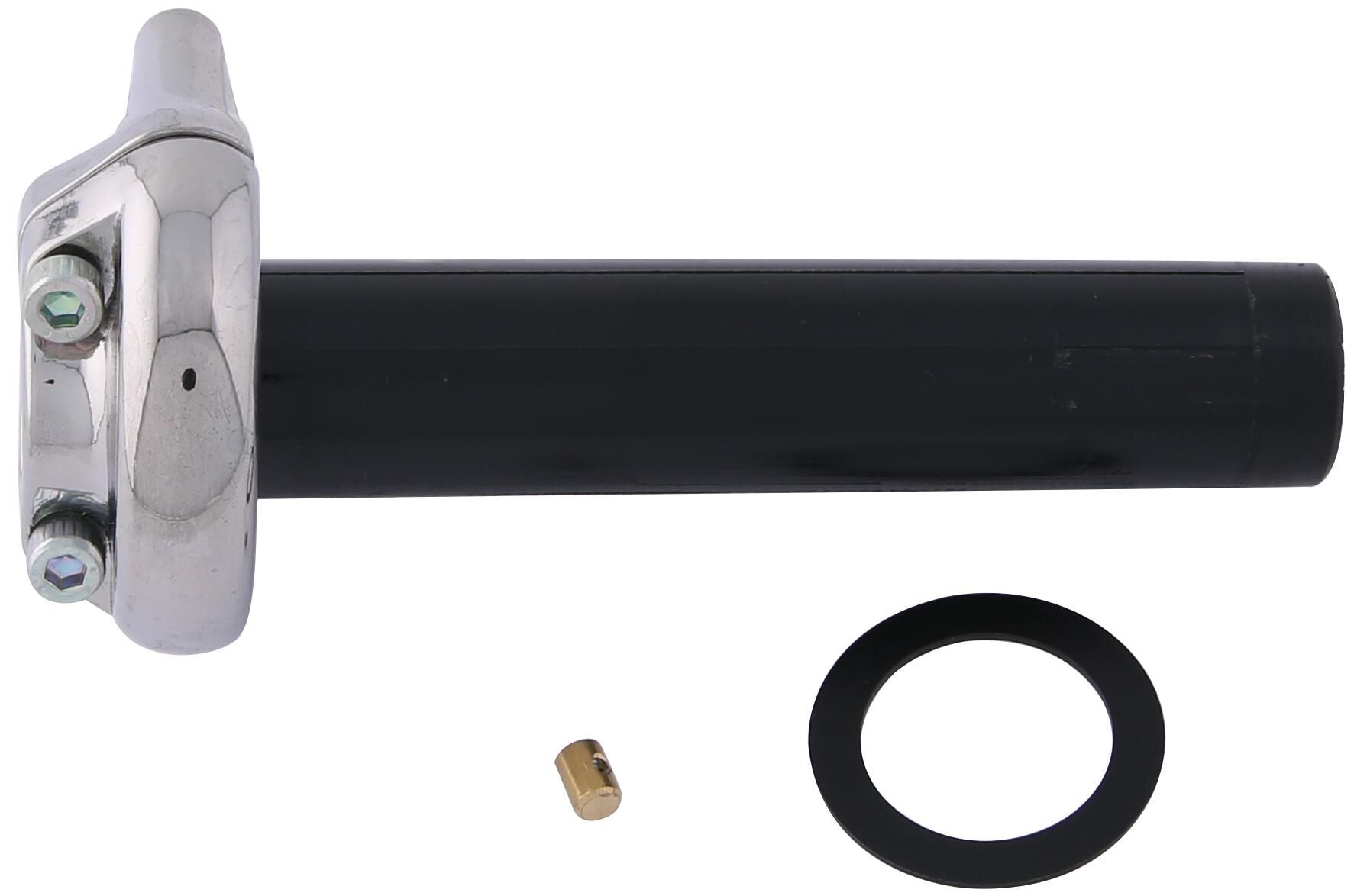 Domino gasgreep set vintage throttle grips alu chr vint rally