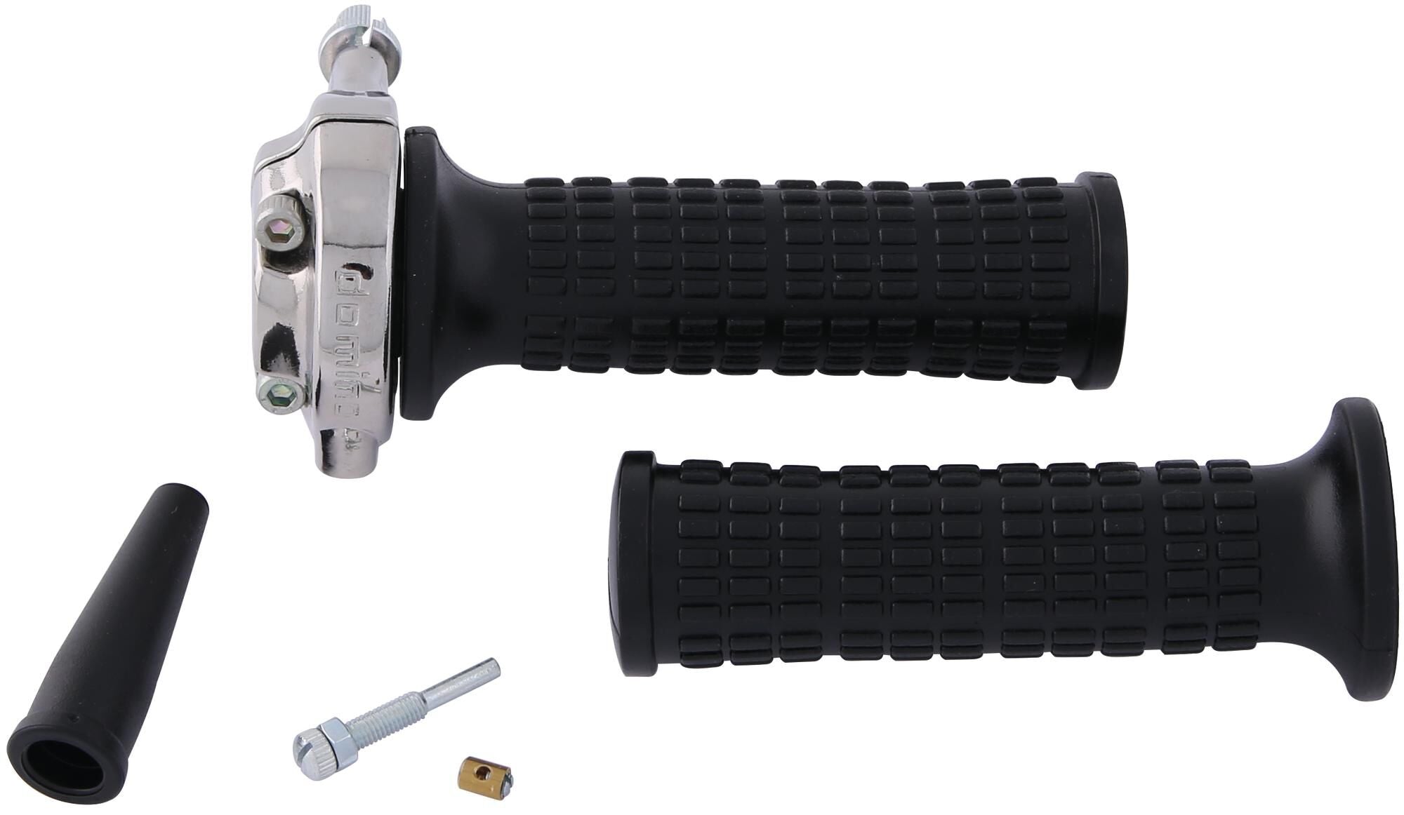 Domino gasgreep set vintage throttle grips alu chr vint lario