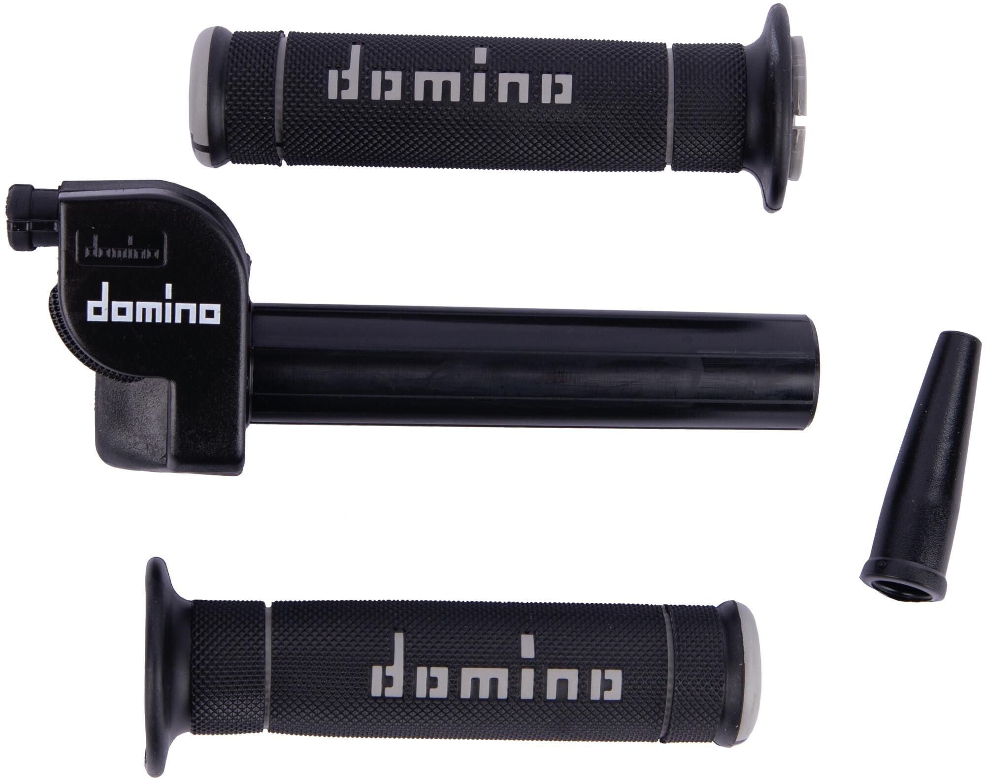 Domino gasgreep set trial throttle grips plast sw 1-train