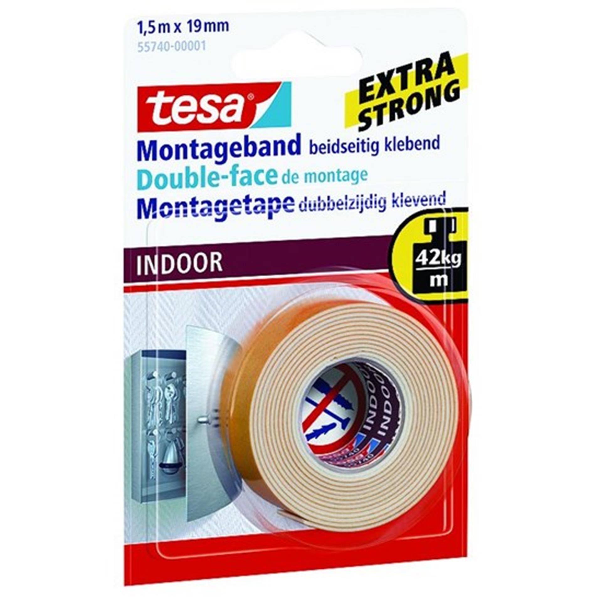 Tesa montagetape indoor 1,5 m