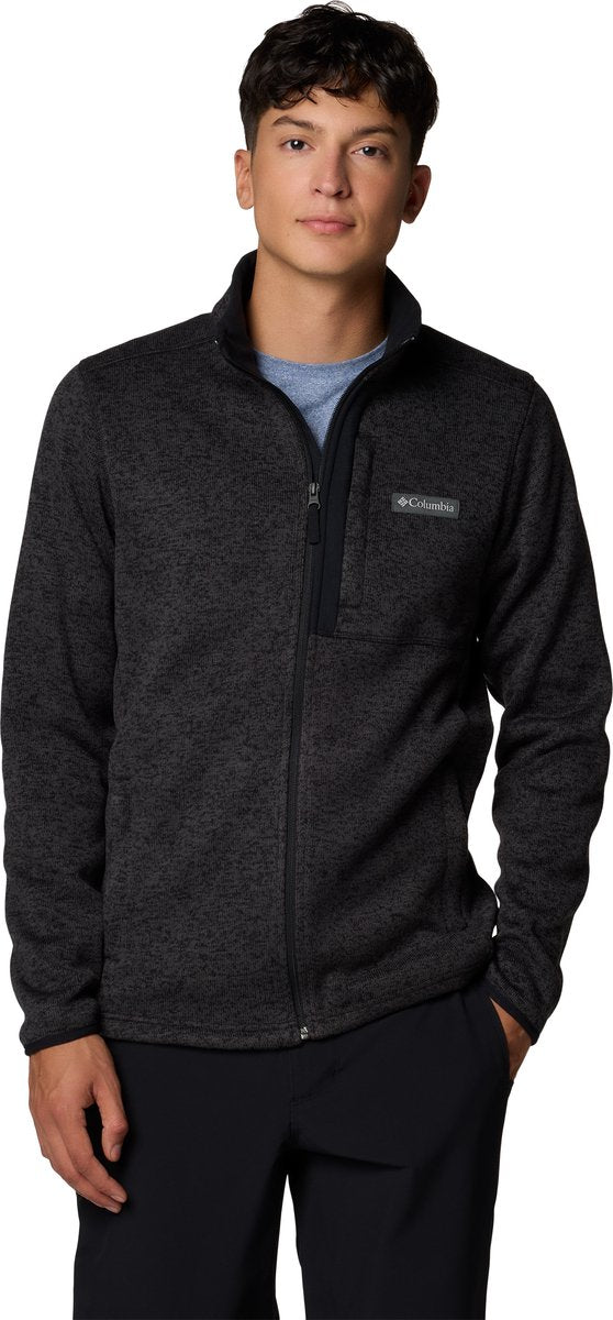 Columbia sweater weather™ full zip men's outdoorvest - black heather - maat l