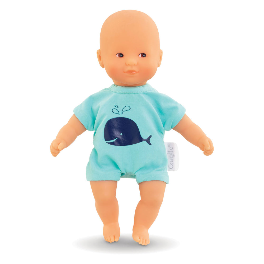 Corolle mon premier poupon badpopje - blauw, 20cm