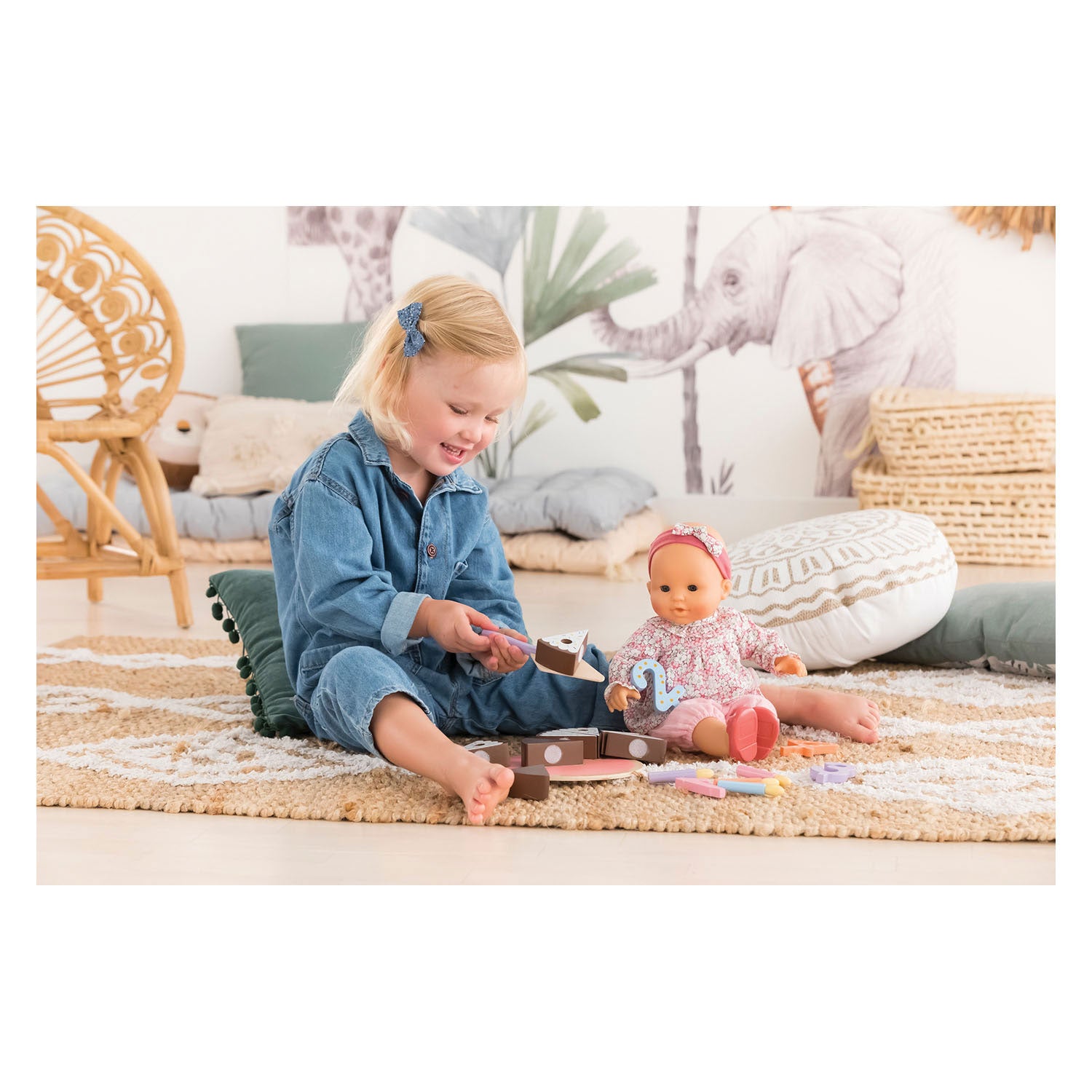 Corolle - Houten Verjaardagstaart