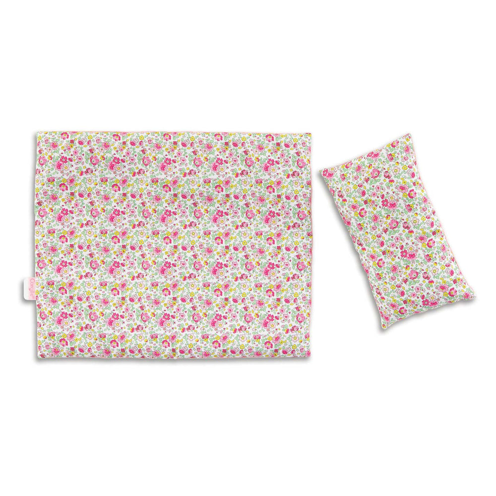 Corolle - houten poppenbed bloemig