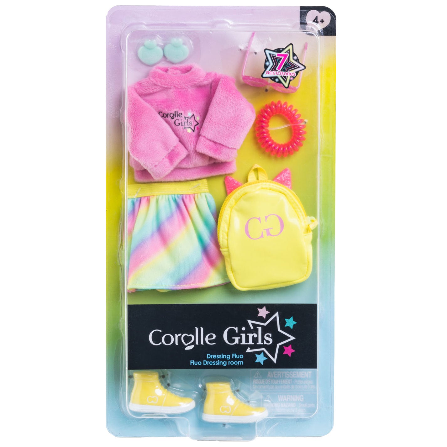 Corolle Girls - Poppenkleertjes Fluo Set Kleedkamer