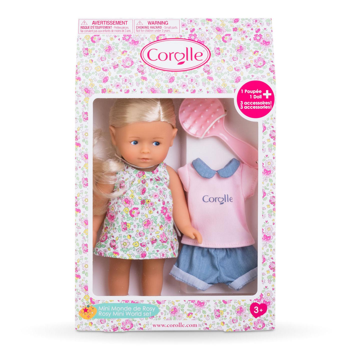 Les Trendies Corolle Mini Corolline Pop - Roze, 20cm
