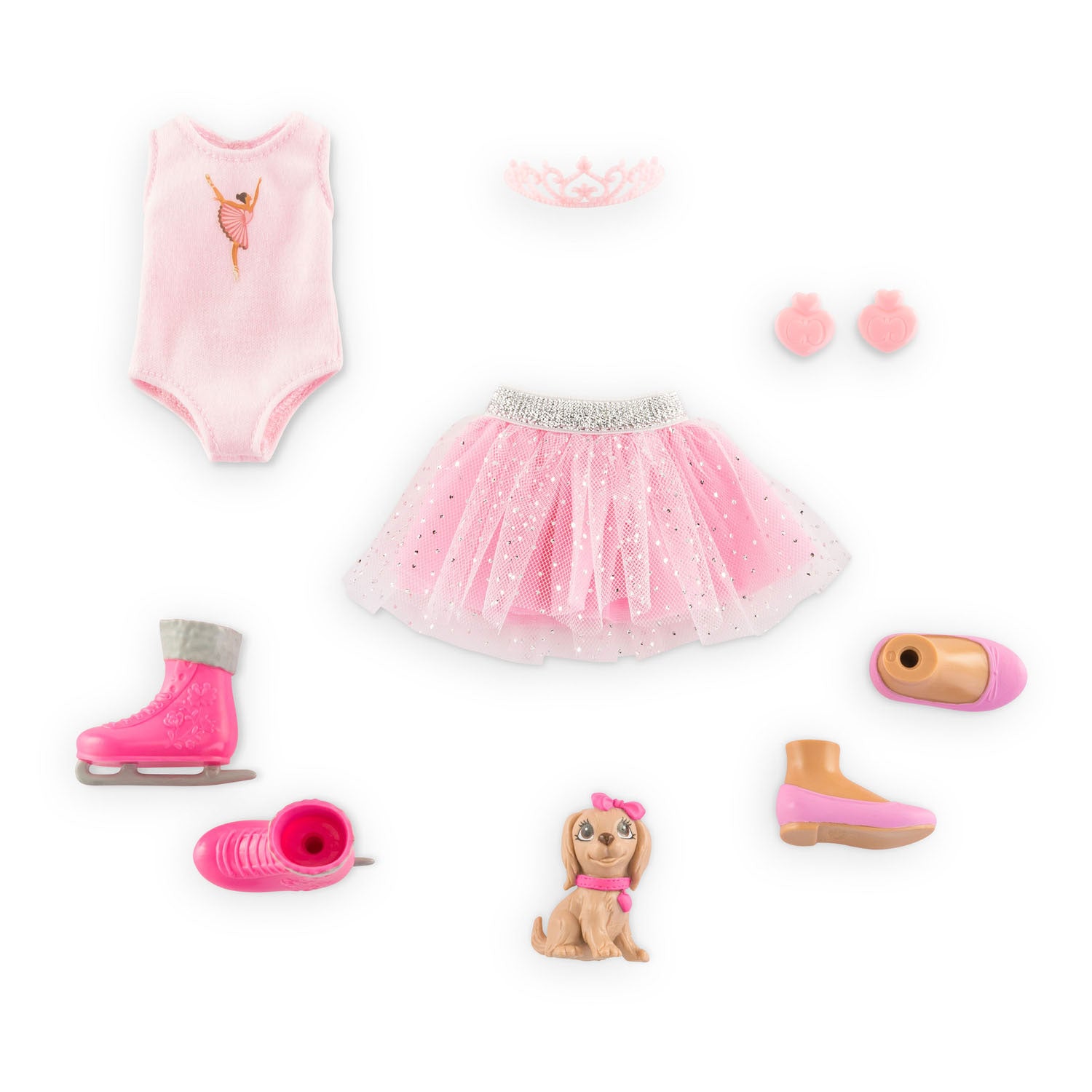 Corolle meisjes - Valentijnsballerina modepop set