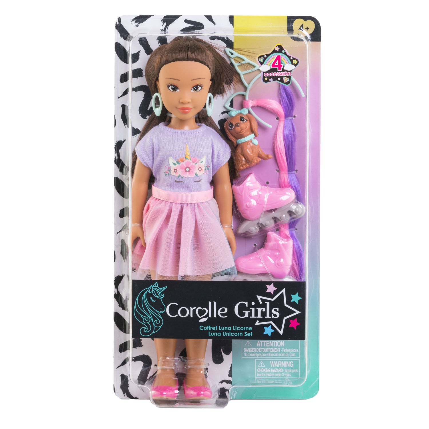 Corolle meisjes - luna eenhoorn modepop set