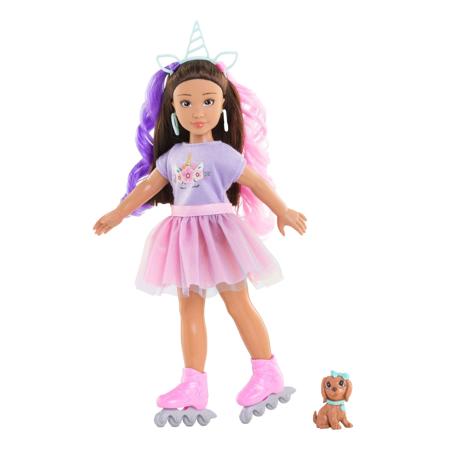 Corolle meisjes - luna eenhoorn modepop set