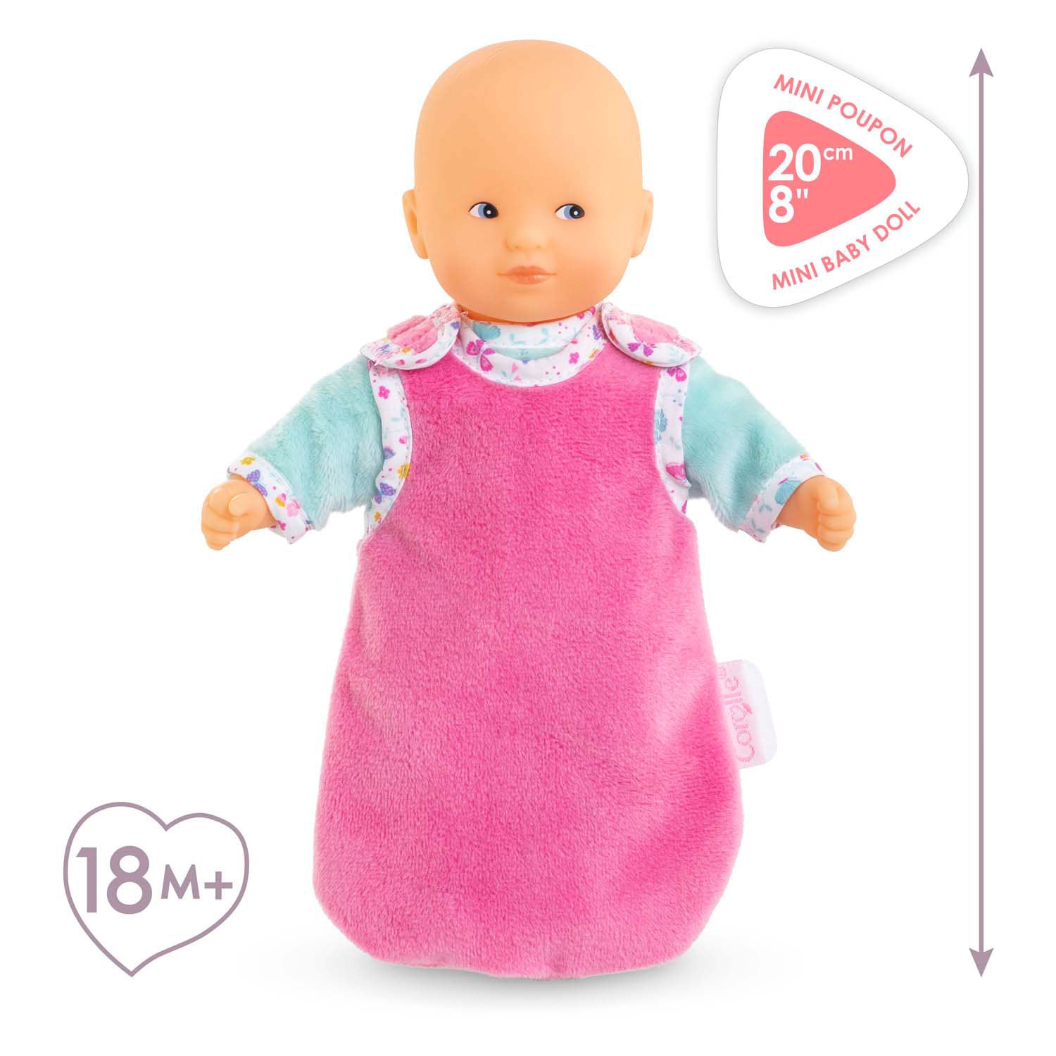 Corolle mini calin welterusten popset - vlinders, 20cm