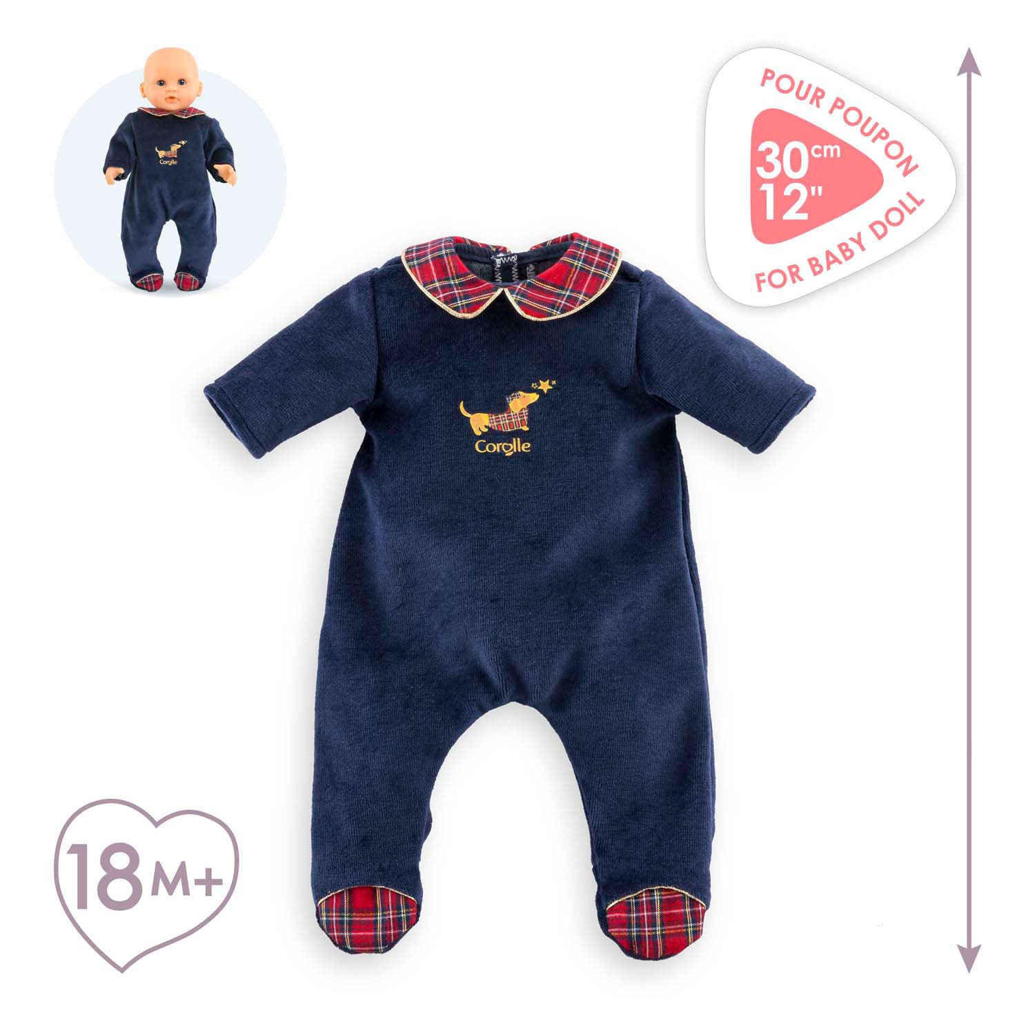 Corolle holidays poppen pyjama, 30cm