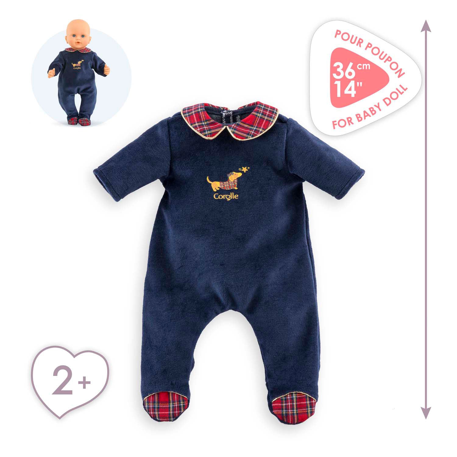 Corolle holidays poppen pyjama, 36cm