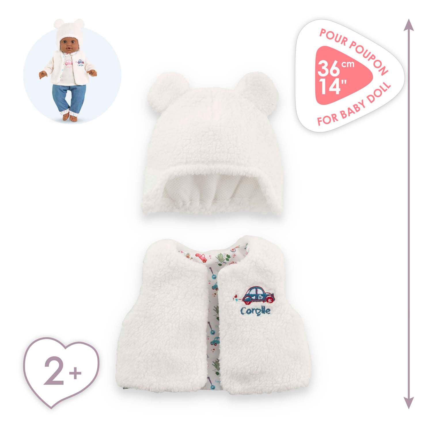Corolle winterset voor babypop, 36cm
