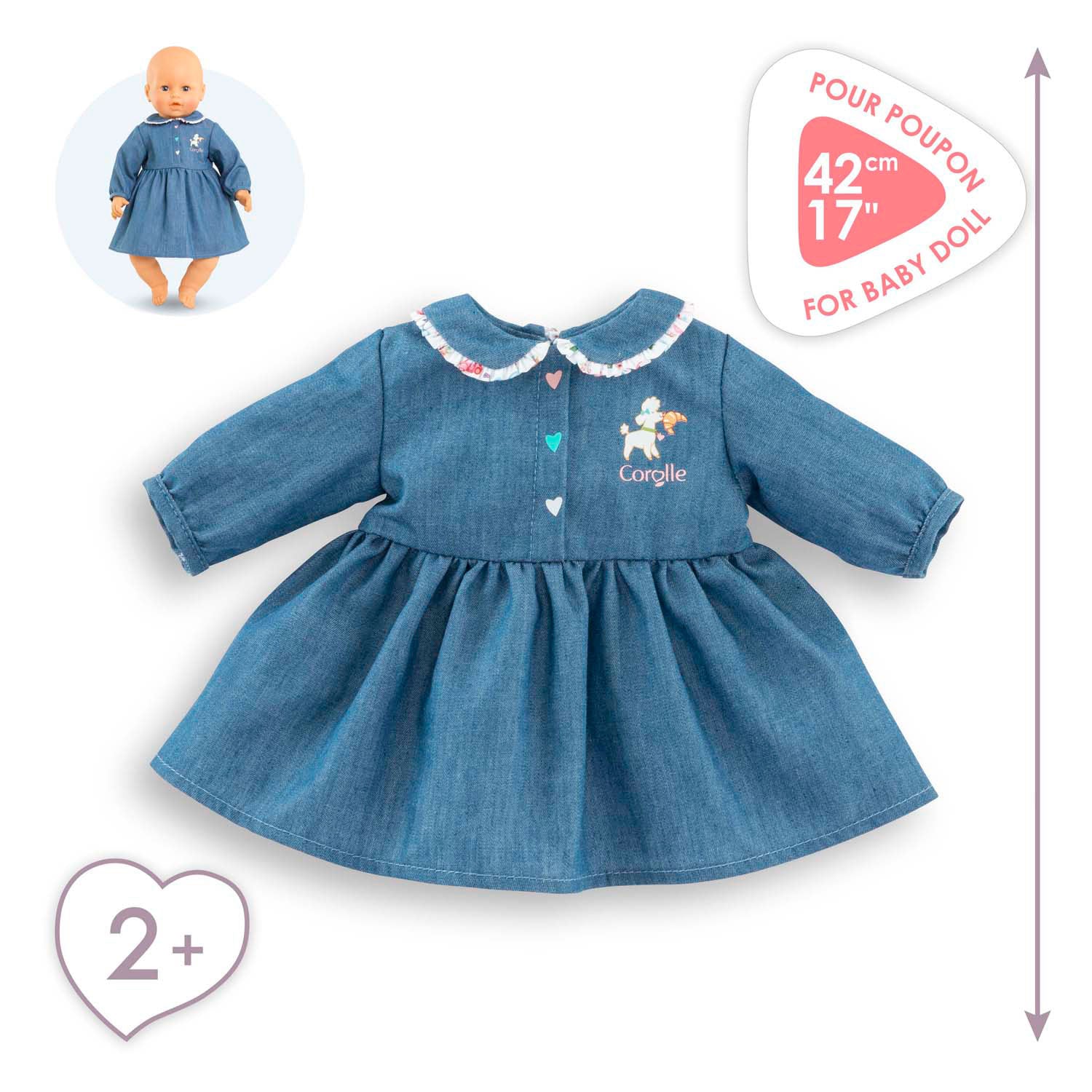 Corolle jurk voor babypop, 42cm