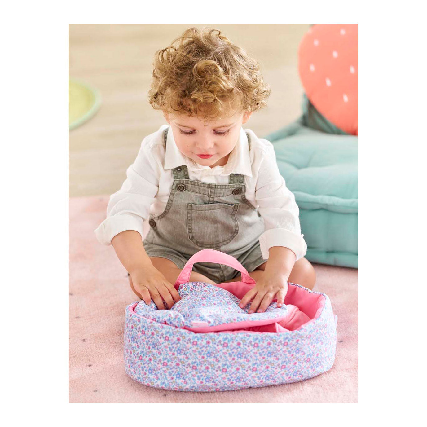 Corolle draagbed bloemen voor poppen, 30 cm