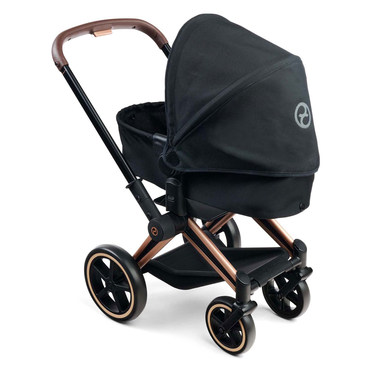 Corolle zwarte poppenwagen 3 in 1 voor babypop van 36-42cm