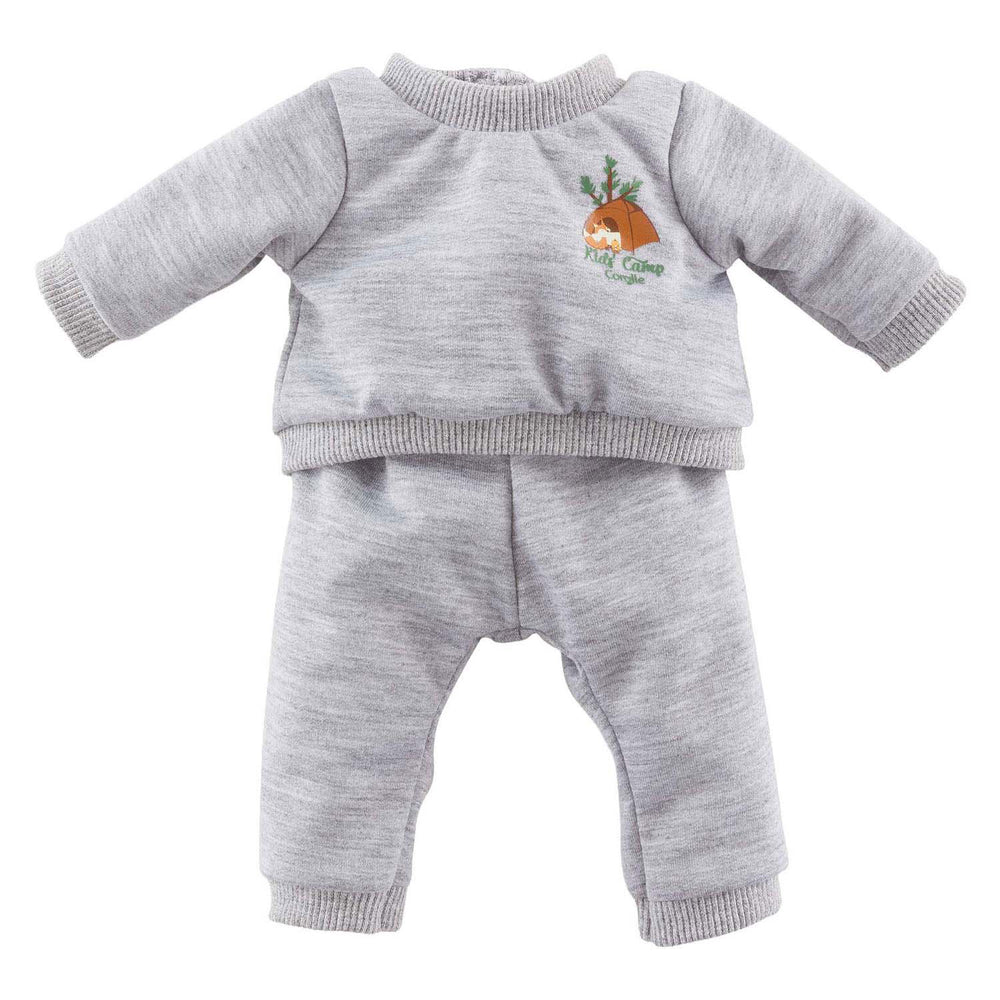 Corolle grijs joggingpak kleine ontdekker - 30cm