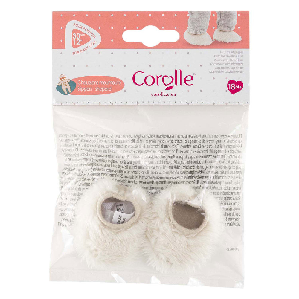 Corolle poppensloffen - zachte sloffen accessoire voor pop 30cm.