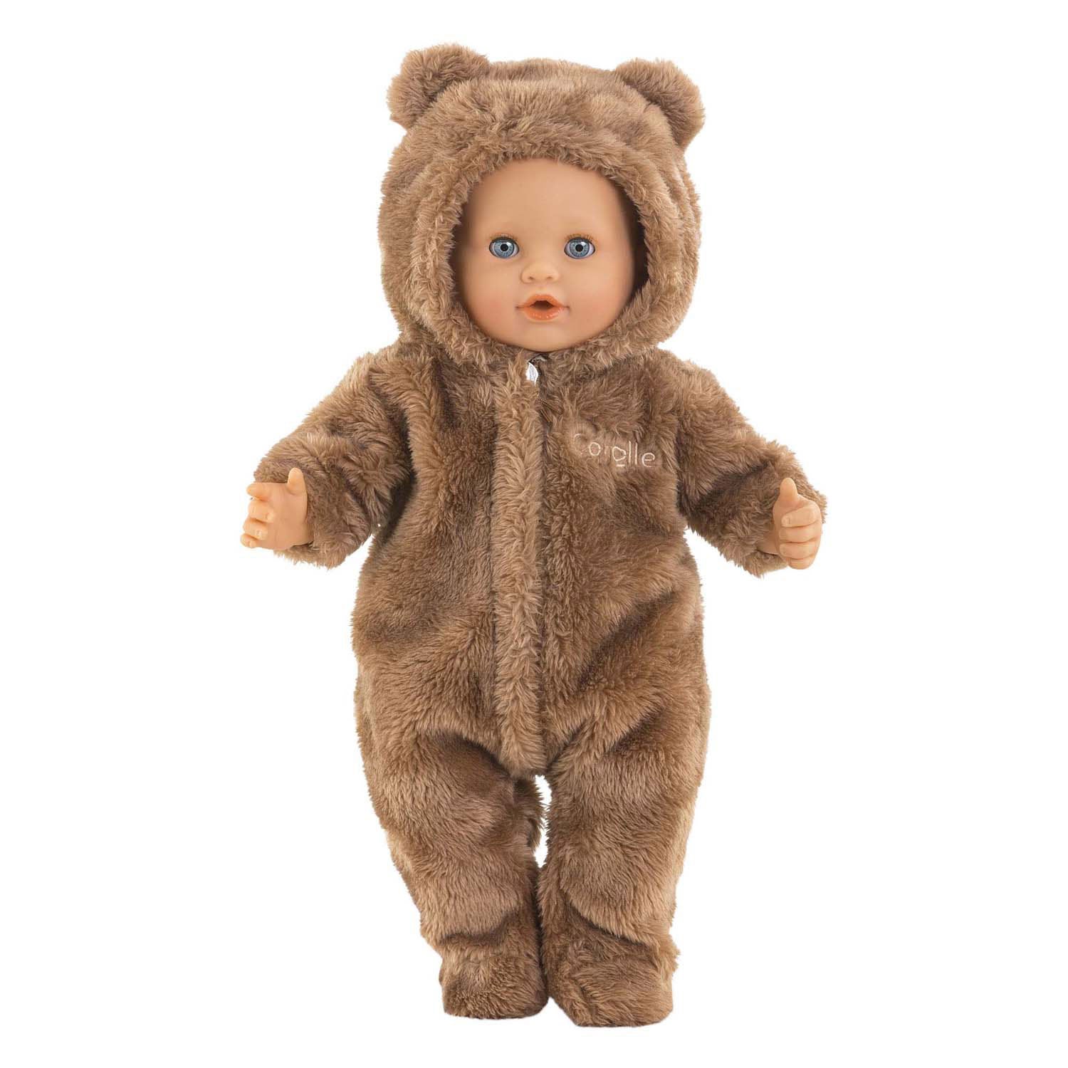 Corolle bunting brown bear onesie - 36cm
