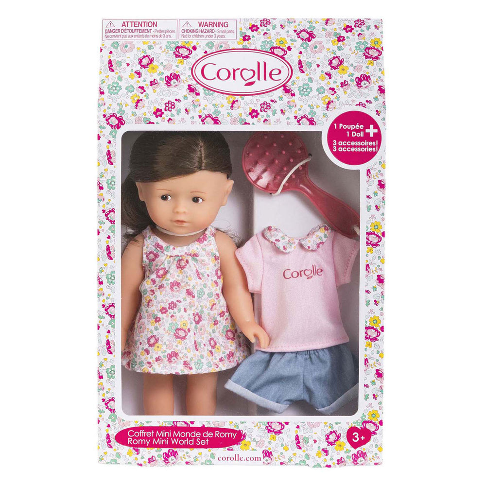 Corolle mini babypop romy met 3 accessoires - 20cm