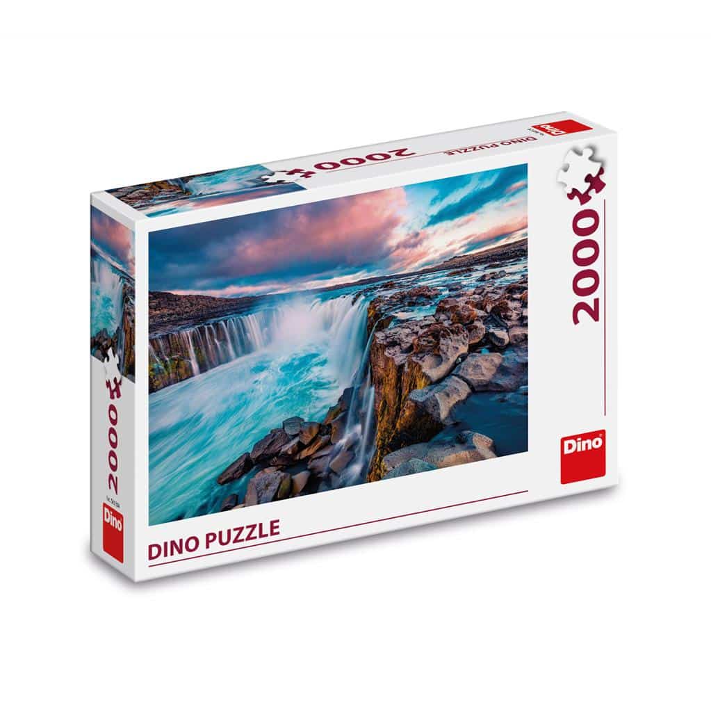 Dinotoys dino beenpuzzel van een ijslandse waterval - 2000 stukjes