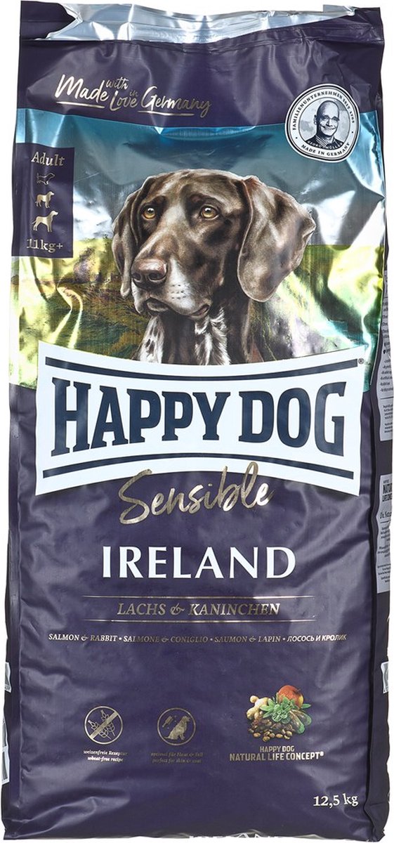 Happy dog fodder supreme sensible - ireland adult salmon rabbit 12,5 kg