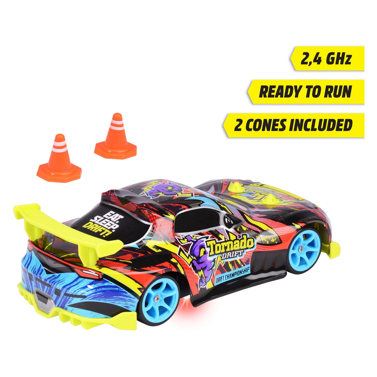Dickie rc bestuurbare auto tornado drift rtr