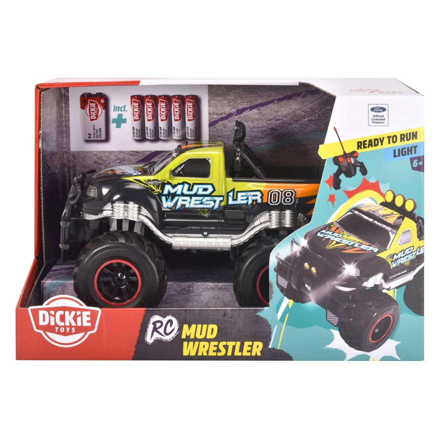 Dickie RC Bestuurbare Auto Modderworstelaar Ford F150 RTR